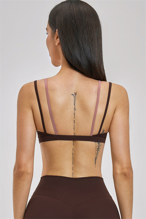 The New Seraphine Layered V Sports Bra Shorts 2-Piece Set