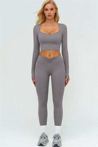 The Lushness Long Sleeve Crop top