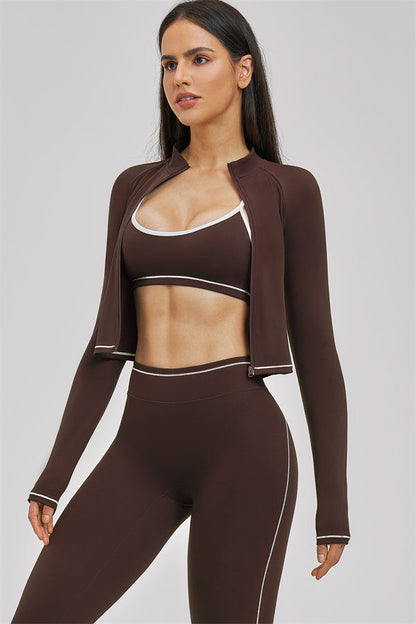 The Unbound Jacket Sports Bra Leggings 3-Piece Set
