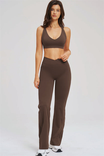 The Sizzle Sports Bra Flared Leggings 2-Piece Set