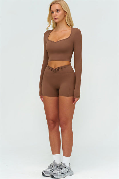 The Lushness Long Sleeve Crop top