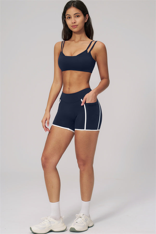 The Clarity Dual Strap Sports Bra Shorts 2-Piece Set