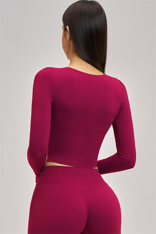 The Swoon Long Sleeve Crop top Leggings 2-Piece Set