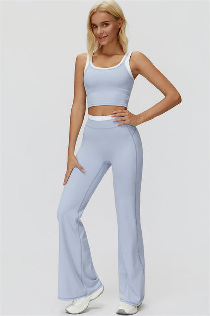 The Canyon Crop Tank Flared Leggings 2-Piece Set