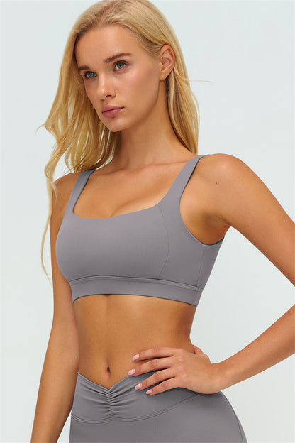 The Lushness V-Back Sports Bra Flared Leggings 2-Piece Set