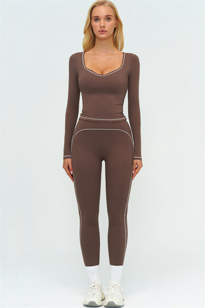 The Amara Long Sleeve T-shirt Leggings 2-Piece Set