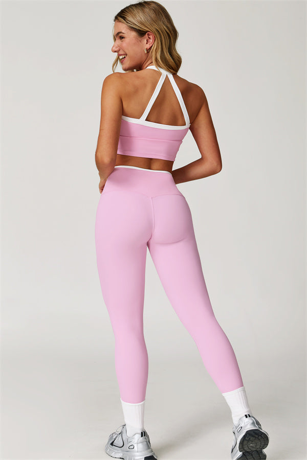The Quest Cross Back Crop Top Leggings 2-Piece Set