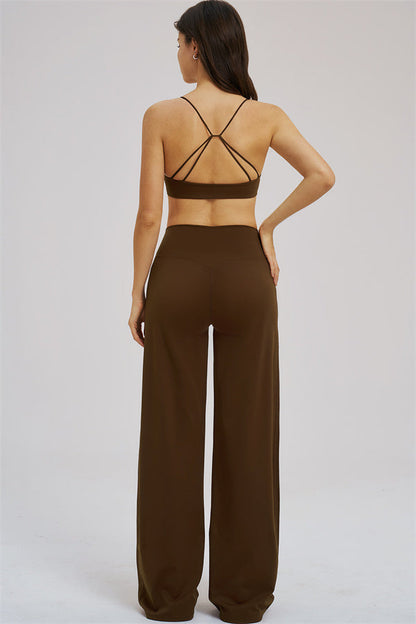 The Mosaic Sports Bra Straight Leg Pants 2-Piece Set