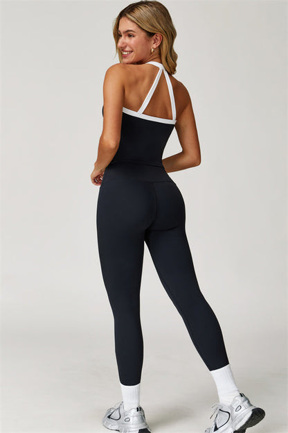 The Quest Cross Back Crop Top Leggings 2-Piece Set