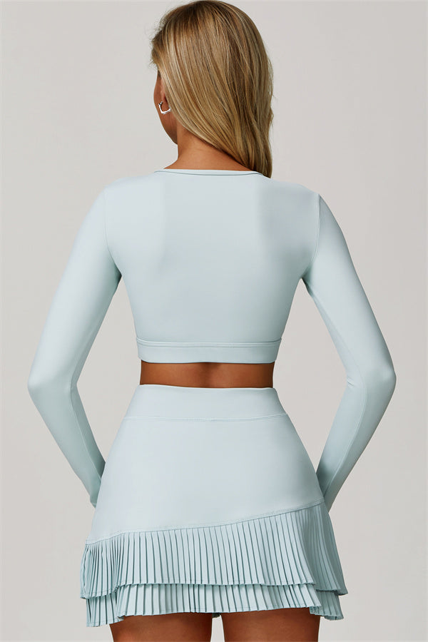The Lavish Long Sleeve Cut-out Crop Top