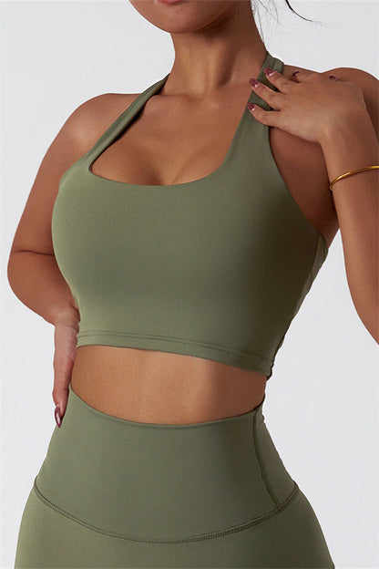 The Seraphine Halter Crop Top