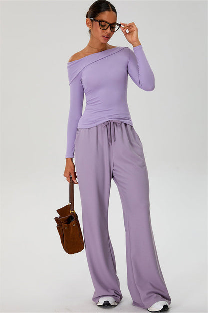The Rush Off-shoulder T-shirt Sweatpants 2-Piece Set