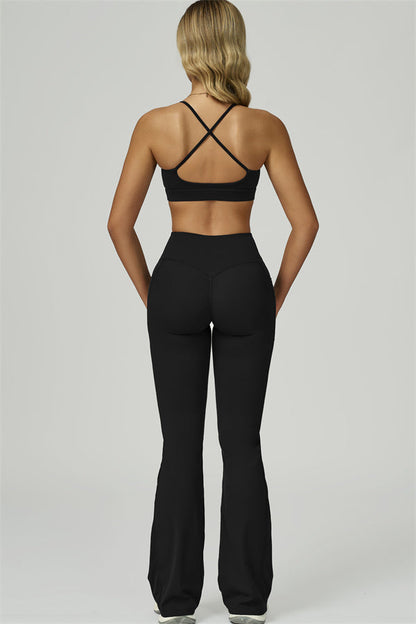 The Flourish Sports Bra Flared Leggings 2-Piece Set