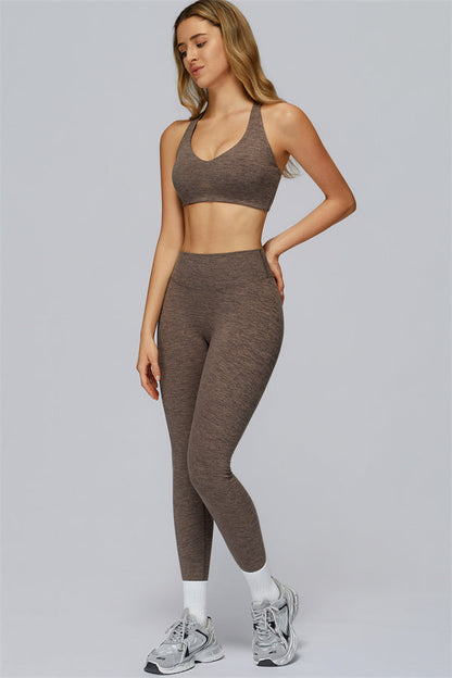 The Radiance Jacket Racerback Sports Bra Leggings 3-Piece Set