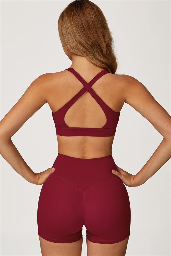 The Glacier Sports Bra Shorts 2-Piece Set