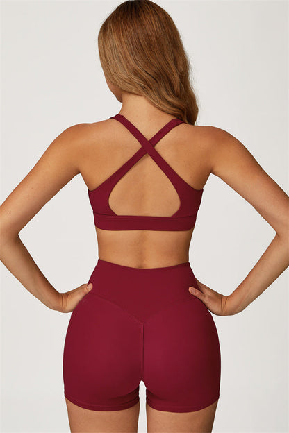 The Glacier Sports Bra Shorts 2-Piece Set