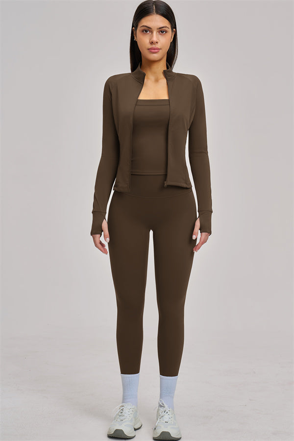The Swoon Jacket Tank Top Leggings 3-Piece Set