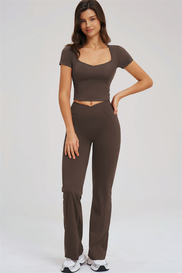 The Sizzle T-shirt Flared Leggings 2-Piece Set