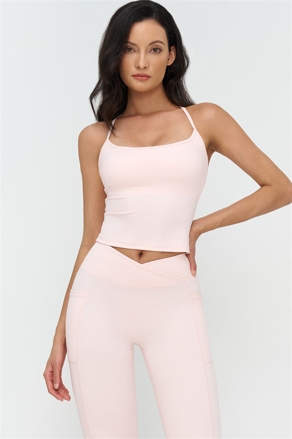 The BoldFit Crop Top Flared Leggings 2-Piece Set