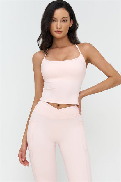 The BoldFit Crop Top Flared Leggings 2-Piece Set