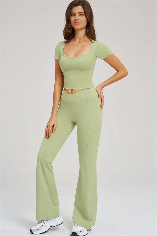 The Sizzle T-shirt Flared Leggings 2-Piece Set