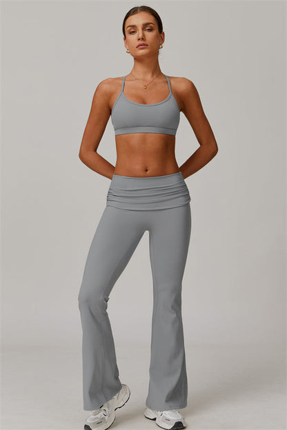 The Juno Star Sports Bra Flared Leggings 2-Piece Set