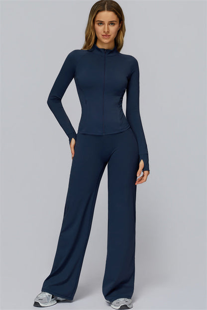 The FlexCore Pure Zip Jacket Flared Leggings 2-Piece Set