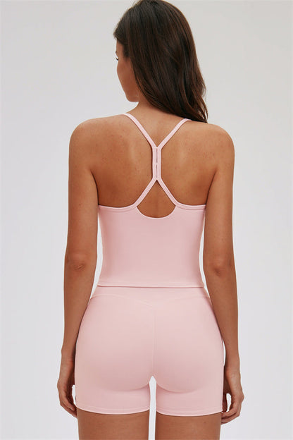 The Svelte Cross Back Tank Top Shorts 2-Piece Set