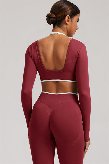The Elevate Long Sleeve Crop top Leggings 2-Piece Set