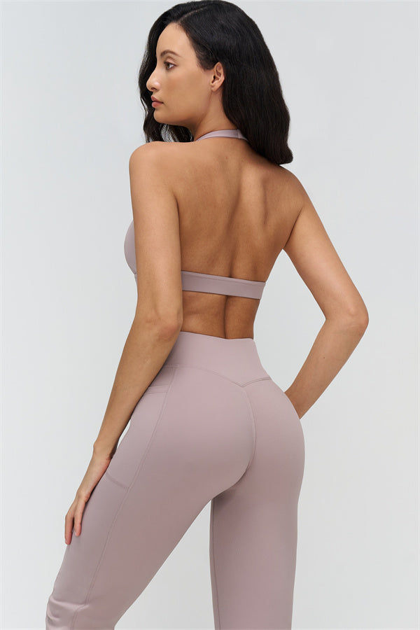The BoldFit Sports Bra Flared Leggings 2-Piece Set