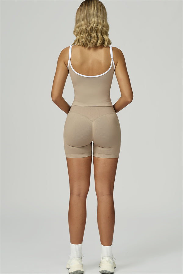 The Prime Line Crop Top Shorts 2-Piece Set
