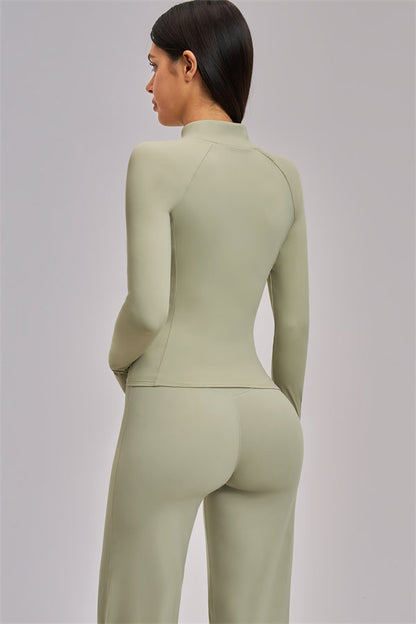 The Swoon Jacket Sports Bra Flared Leggings 3-Piece Set