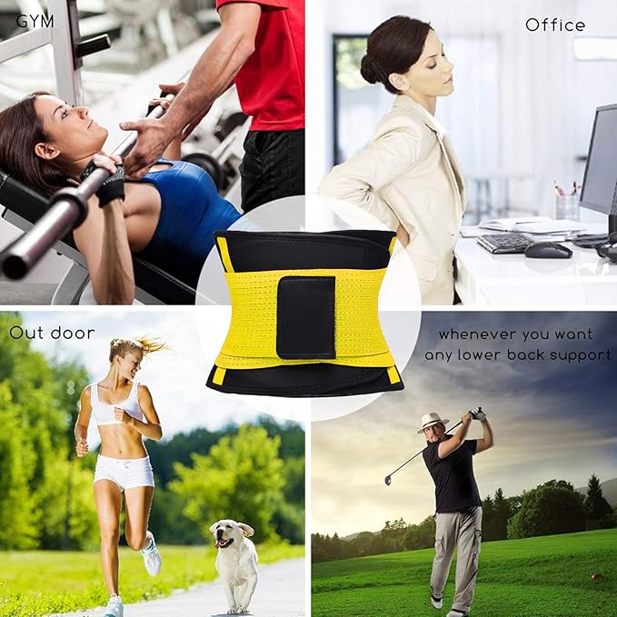 VENUZOR Waist Trainer Belt for Women - Waist Cincher Trimmer - Slimming Body Shaper Belt - Sport Girdle Belt (UP Graded)