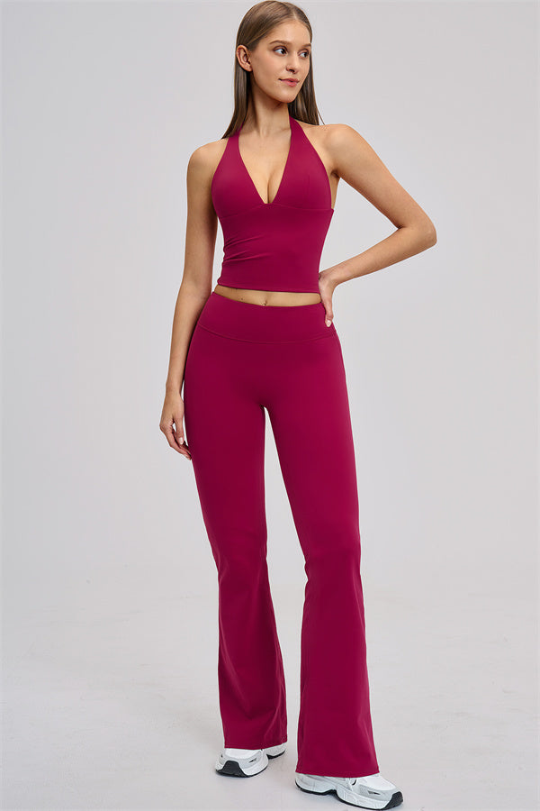 The Zestful Tank Top Flared Leggings 2-Piece Set