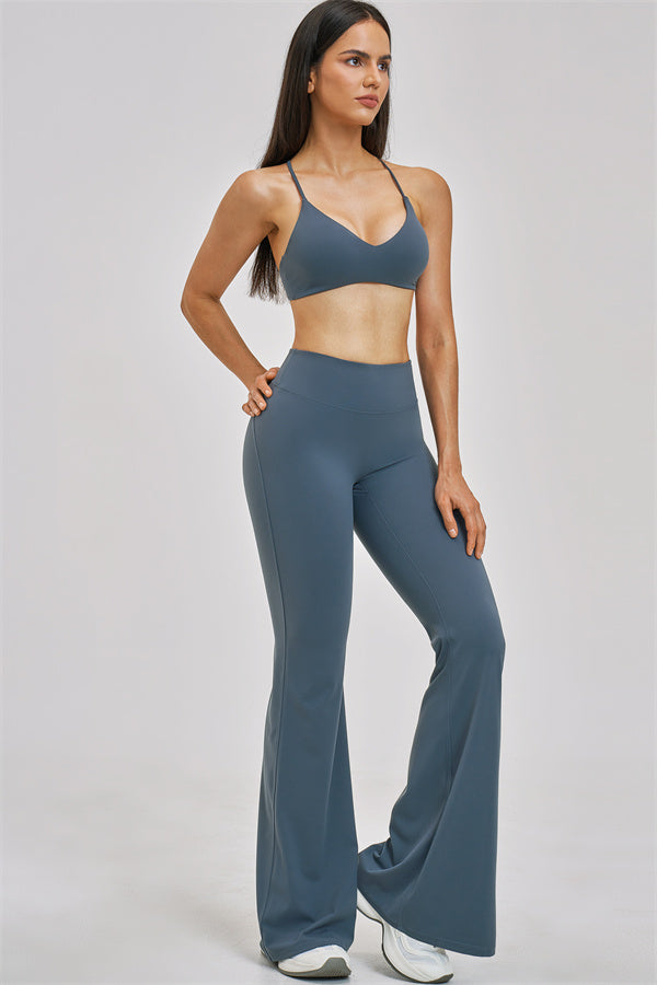 The Zenith Sports Bra Flared Leggings 2-Piece Set