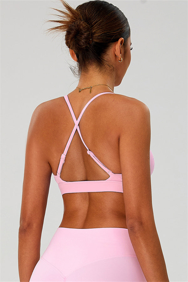 The Ember Sports Bra Crop Top Leggings 3-Piece Set