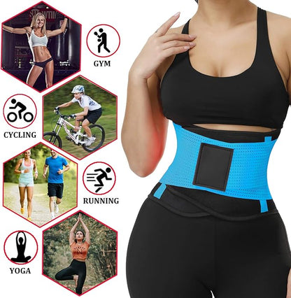 VENUZOR Waist Trainer Belt for Women - Waist Cincher Trimmer - Slimming Body Shaper Belt - Sport Girdle Belt (UP Graded)