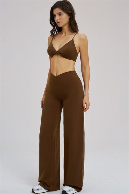 The Mosaic Sports Bra Straight Leg Pants 2-Piece Set
