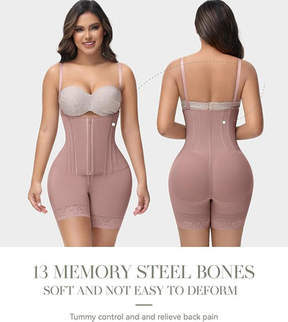 M MYODRESS Fajas Colombianas Moldeadoras Shapewear for Women Tummy Control Body Shaper Post Surgery Compression Garment