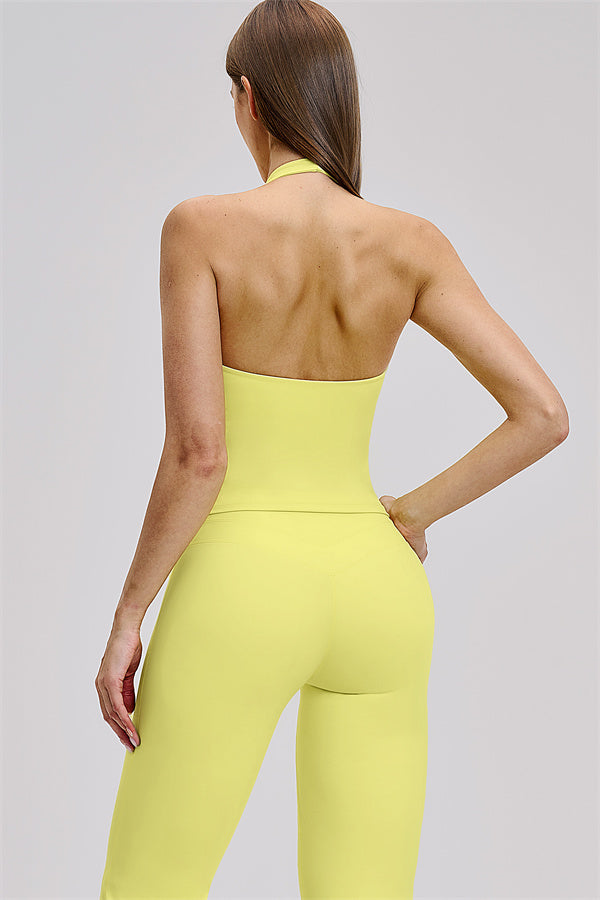 The Stride Crop Top Flared Leggings 2-Piece Set