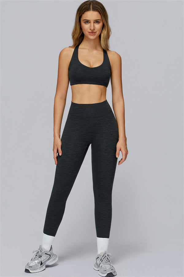 The Radiance Jacket Racerback Sports Bra Leggings 3-Piece Set
