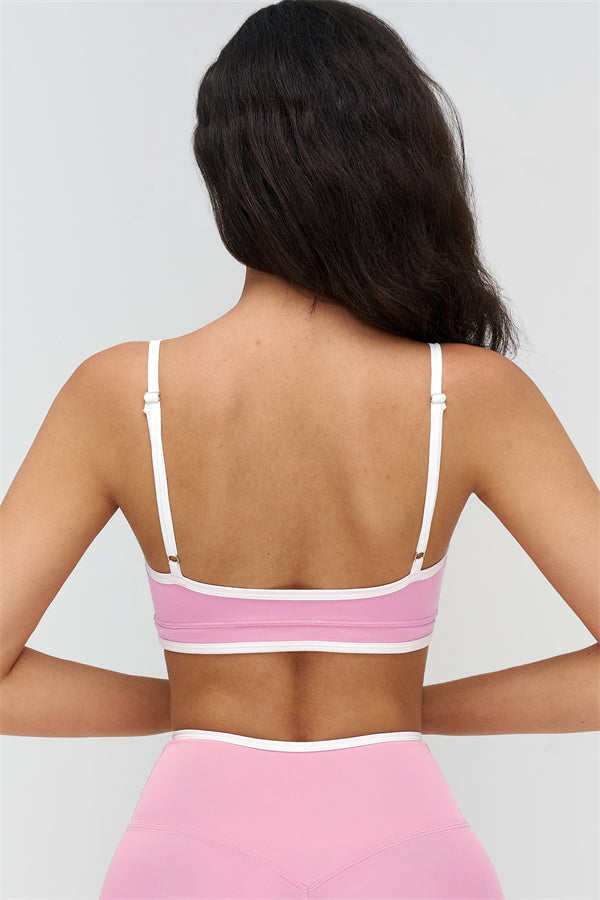 The Crave Contrast Sports Bra Shorts 2-Piece Set