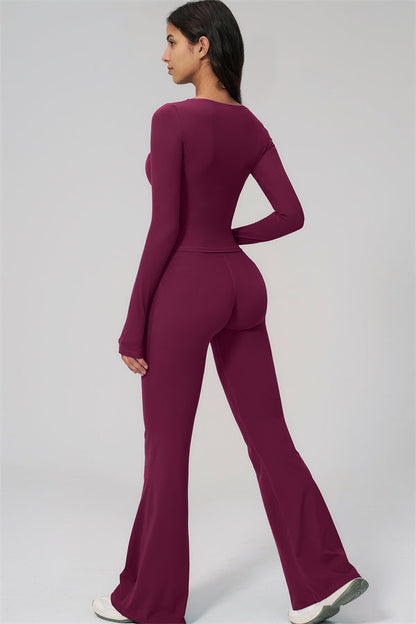 The Rapture Long Sleeve T-shirt Flared Leggings 2-Piece Set