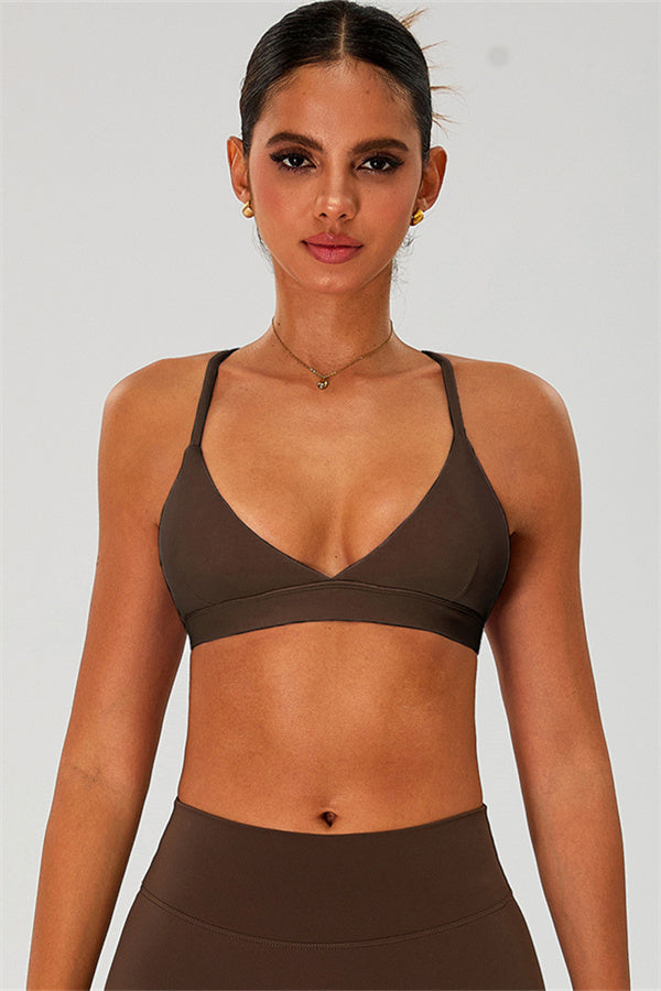 The Ember Sports Bra Crop Top Shorts 3-Piece Set