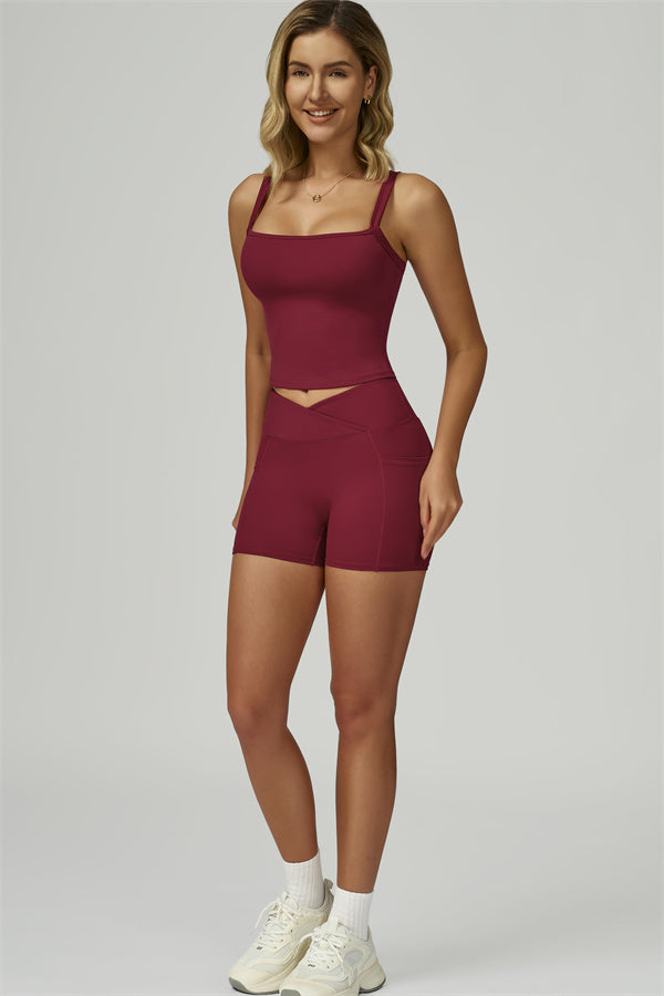 The Flourish Crop Tank Shorts 2-Piece Set