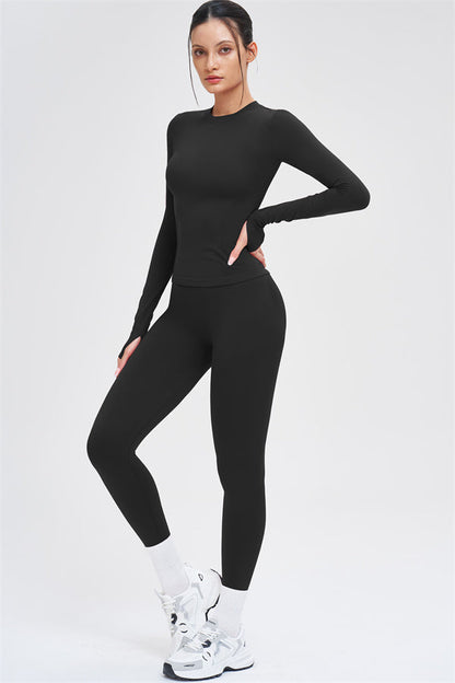 The Whim Long Sleeve T-shirt Leggings 2-Piece Set
