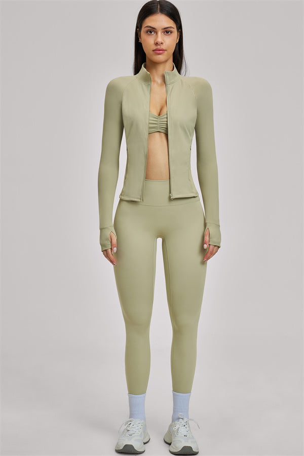 The Swoon Jacket Sports Bra Leggings 3-Piece Set