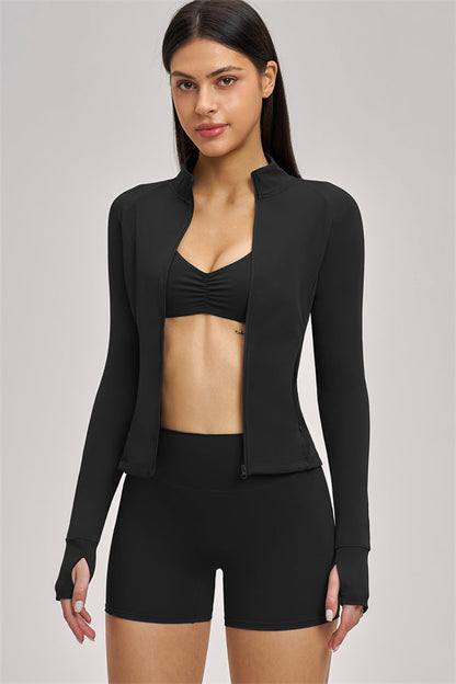 The Swoon Jacket Sports Bra Shorts 3-Piece Set