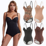 King Mcgreen Star Underwire Bodysuit for Women – Deep V-Neck Backless Shapewear, Stretch Silky Body Shaper