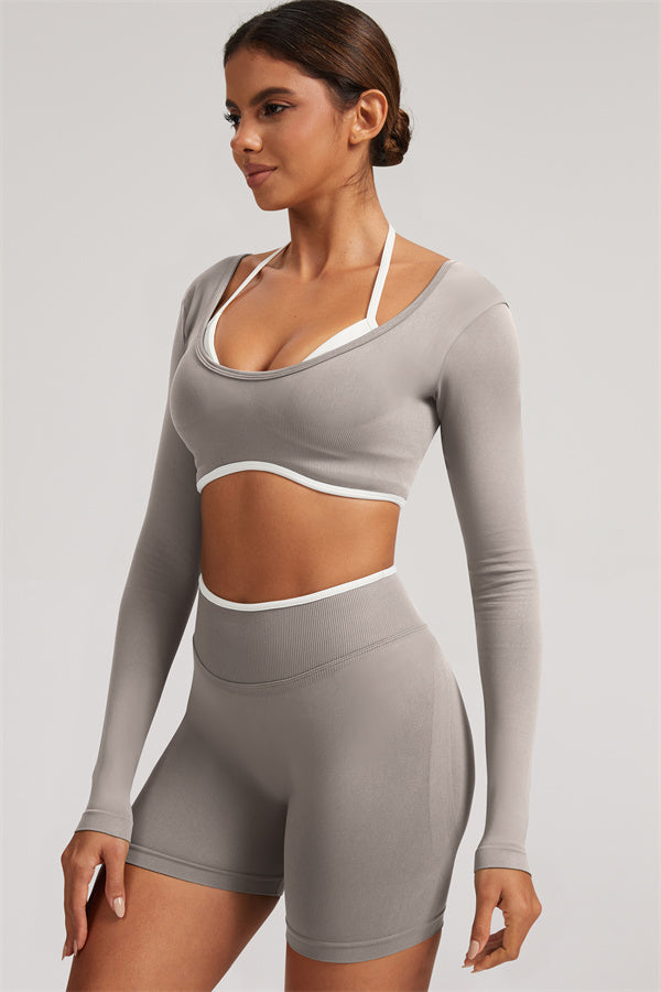 The Elevate New Long Sleeve Crop top